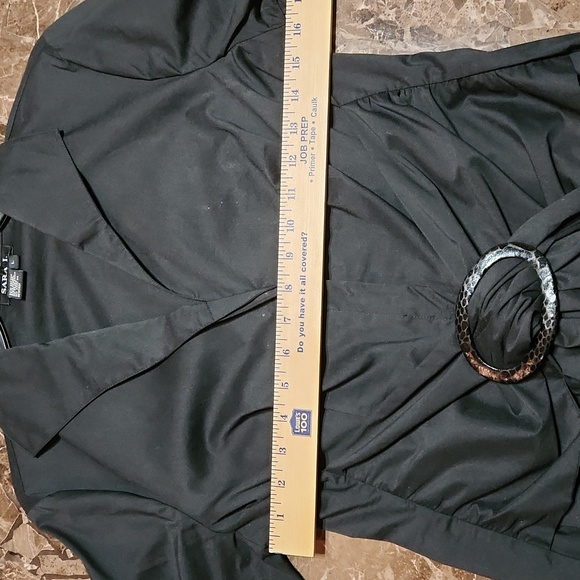 Pretty black wrap blouse in very good condition! - Picture 6 of 6